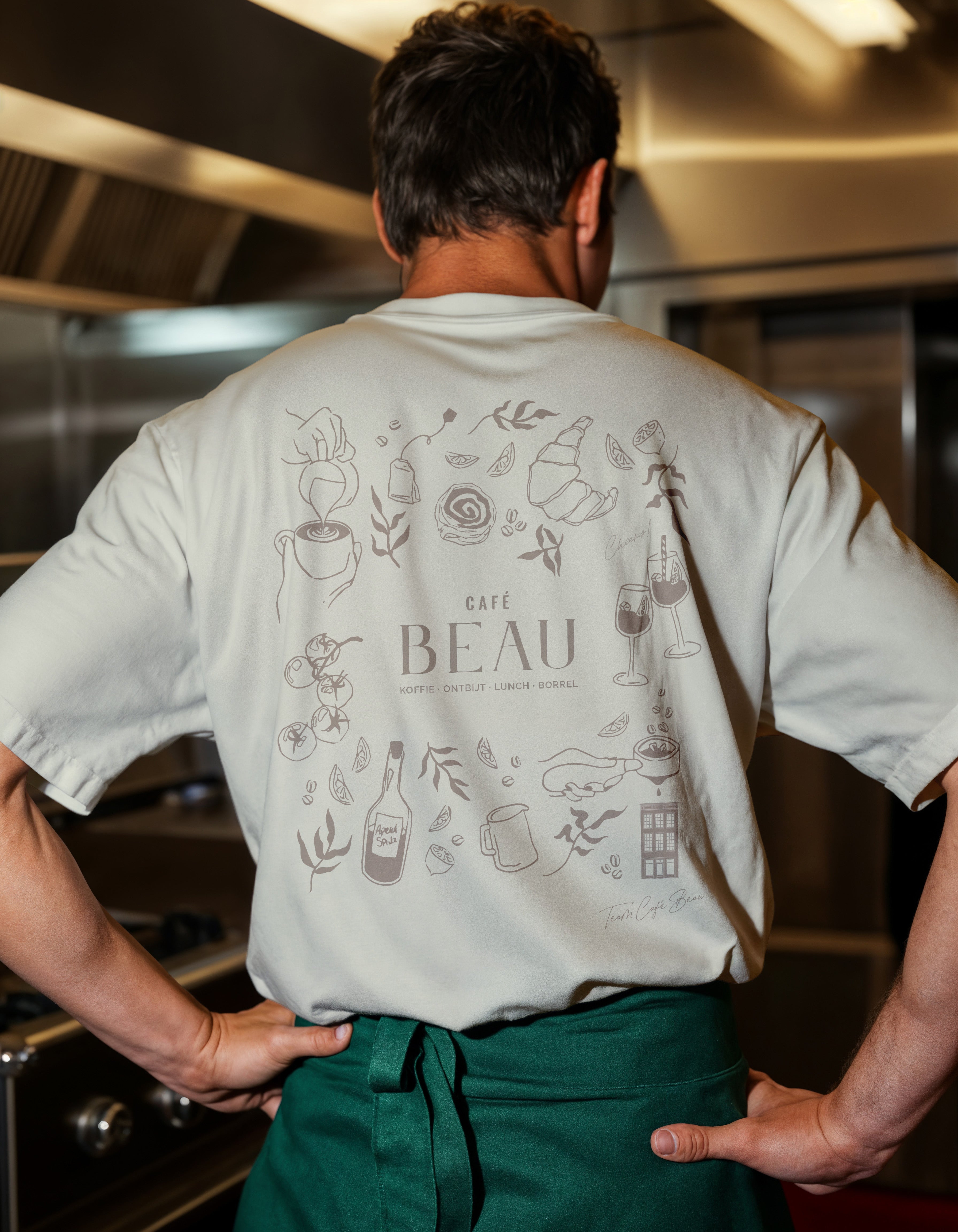 T-shirt design Café Beau